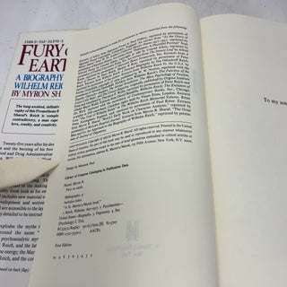 Fury on Earth: A Biography of Wilhelm Reich