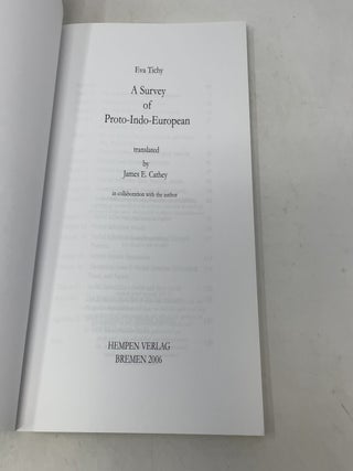A Survey of Proto-Indo-European