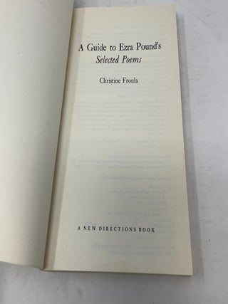 A guide to Ezra Pound's selected poems