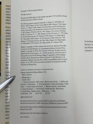 Politics of Letters