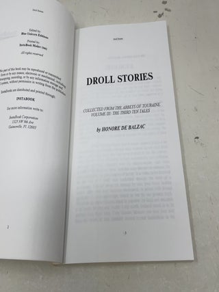 Droll Stories, The Third Ten Stories