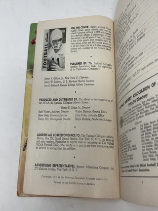 Official NCAA Footbal Guide 1959