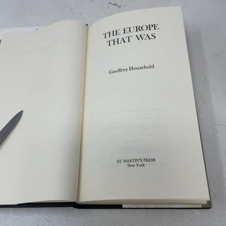 The Europe That Was