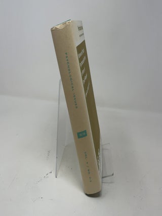Psychological Issues Volume V/Number 2-3 Monograph 18/19: Motives and Thought: Psychoanalytic Essays in Honor of David Rapaport