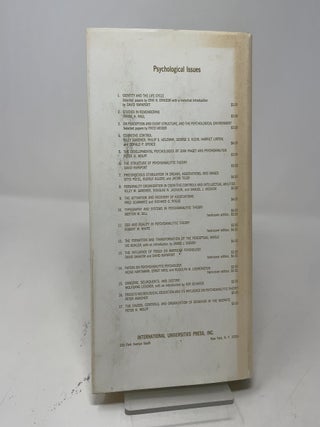 Psychological Issues Volume V/Number 2-3 Monograph 18/19: Motives and Thought: Psychoanalytic Essays in Honor of David Rapaport