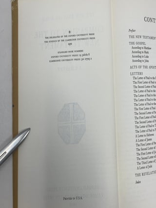 The New English Bible, Companion to the New Testament