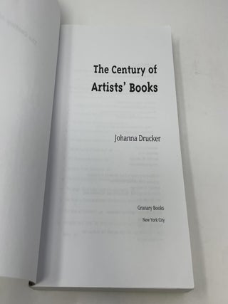 The Century Of Artists' Books