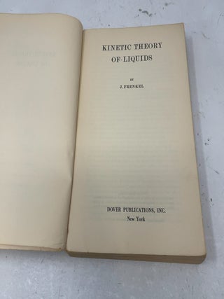 Kinetic Theory of Liquids