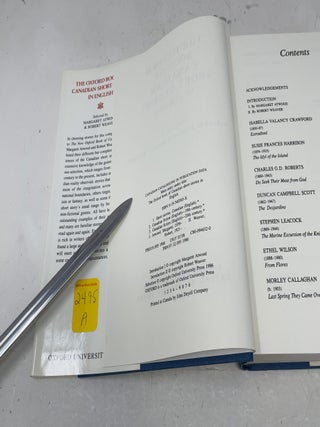 The Oxford book of Canadian short stories in English