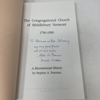 The Congregational Church of Middlebury, Vermont 1790-1990: A Bicentennial History