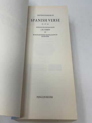 The Penguin Book of Spanish Verse