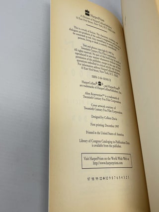 Alien resurrection scriptbook
