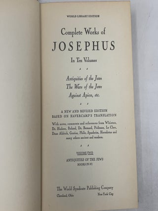 Complete Works of Josephus