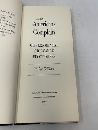 When Americans Complain