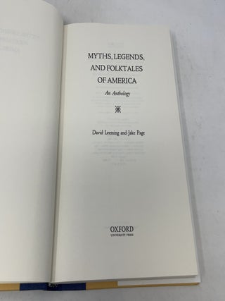 Myths, Legends, and Folktales of America
