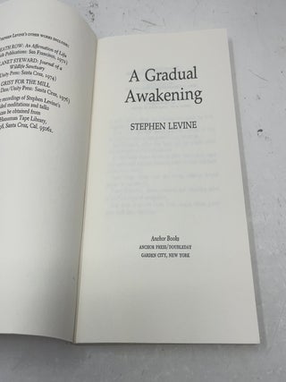 A gradual awakening