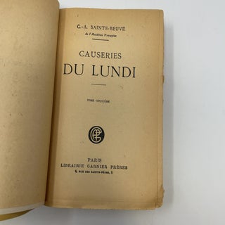 Causeries du Lundi: Tome Cinquieme