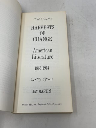 Harvests of Change: American Literature 1865-1914