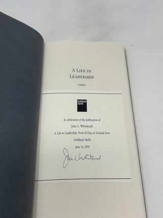 A Life in Leadership