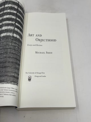 Art and Objecthood: Essays and Reviews