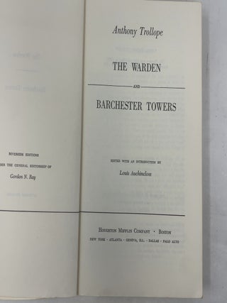 The Warden and Barchester Towers