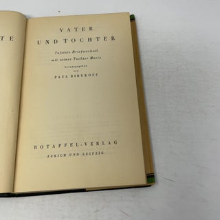 Vater und Tochter : Tolstois Briefwechsel mit seiner Tochter Marie. Tolstoi-Dokumente