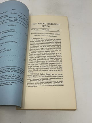 New Mexico Historical Review January, 1959 Vol. XXXIV No. 1