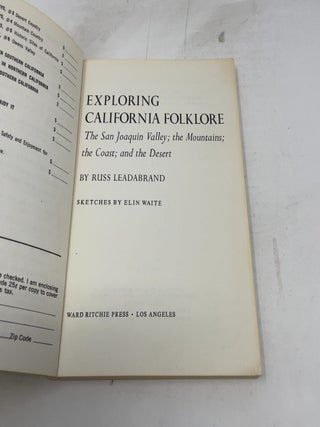 Exploring California Folklore: The San Joaquin Valley, the Mountains, the Coast, and the Desert