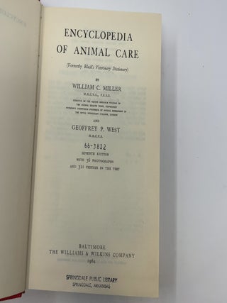 Encyclopedia of Animal Care