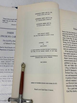 Inside Lincolns Cabinet The Civil War Diaries of Salmon P. Chase