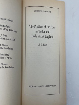 The Problem of the Poor in Tudor and Early Stuart England