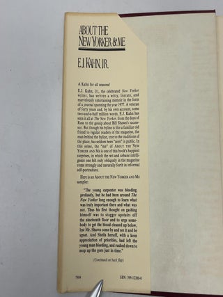 About The New Yorker and Me: A Sentimental Journal