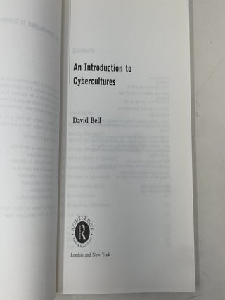 An Introduction to Cybercultures