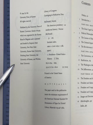 The American Presidency: An Intellectual History