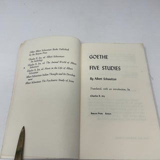 Goethe: Five Studies