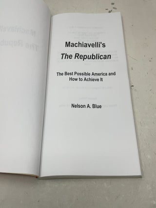 Machiavelli's The republican
