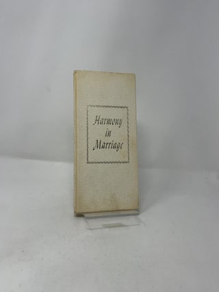 Harmony in Marriage