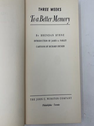 Three Weeks to a Better Memory