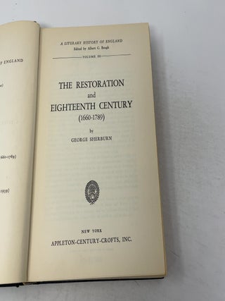The Restoration and Eighteenth Century 1660-1789 Vol. III
