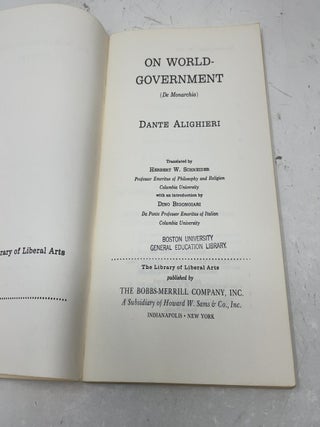 On World- Government