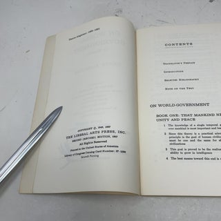 On World- Government
