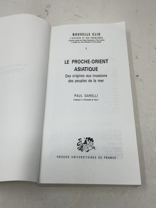 Proche-orient asiatique tome 1