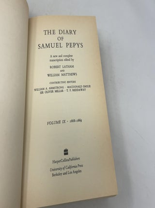 The Diary of Samuel Pepys Vol. 9