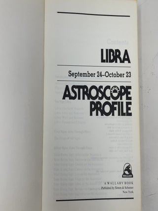 Astroscope Profiles: Libra