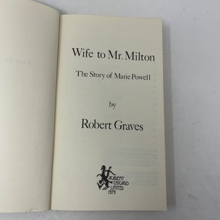 Wife to Mr. Milton