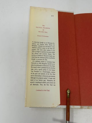 The Political Philosophy of the New Deal