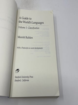 A guide to the world's languages Volume 1: Classification