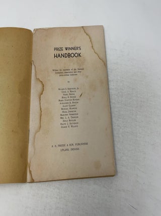 Prize Winners Handbook Official Handbook of the National Constesters Assoc.