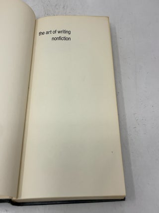 The Art of Writing Nonfiction