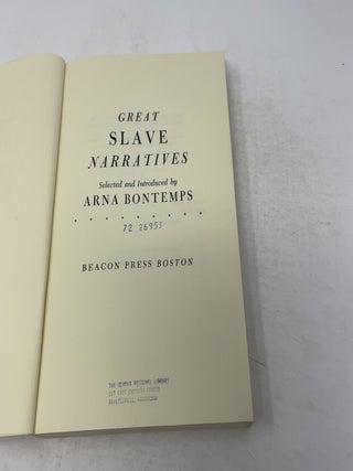 Great Slave Narratives